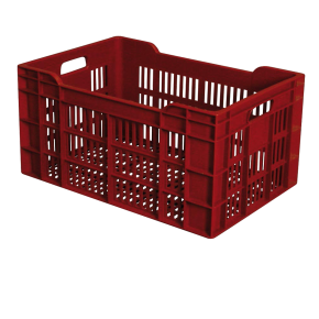 CAISSE AJOUREE AVEC POIGNEES 60L