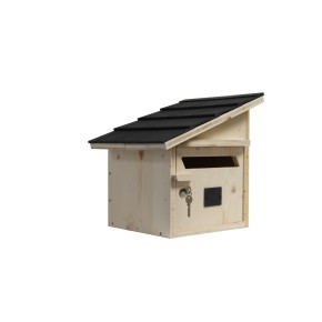 BOITE AUX LETTRES BOIS CHEVILLARD 1 PORTE-TOIT BOIS-PAN A GAUCHE
