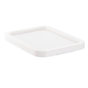 COUVERCLE BLANC pour BACS RECTANGULAIRES EMPILABLES 12 et 15 Litres